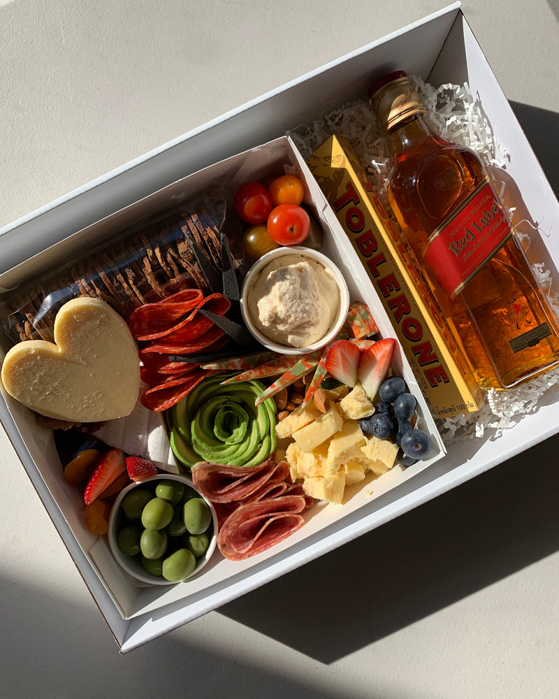 Father's Day Cheese Box + Johnnie Walker Red Label 375ml
